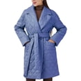 thumbnail image 1 of CoCopeaunt Women Fashion Mid-length Long Down Coat Warm Winter Fall Loose Thicken Down Coat Lightweight Vintage Coat with Belt, 1 of 5