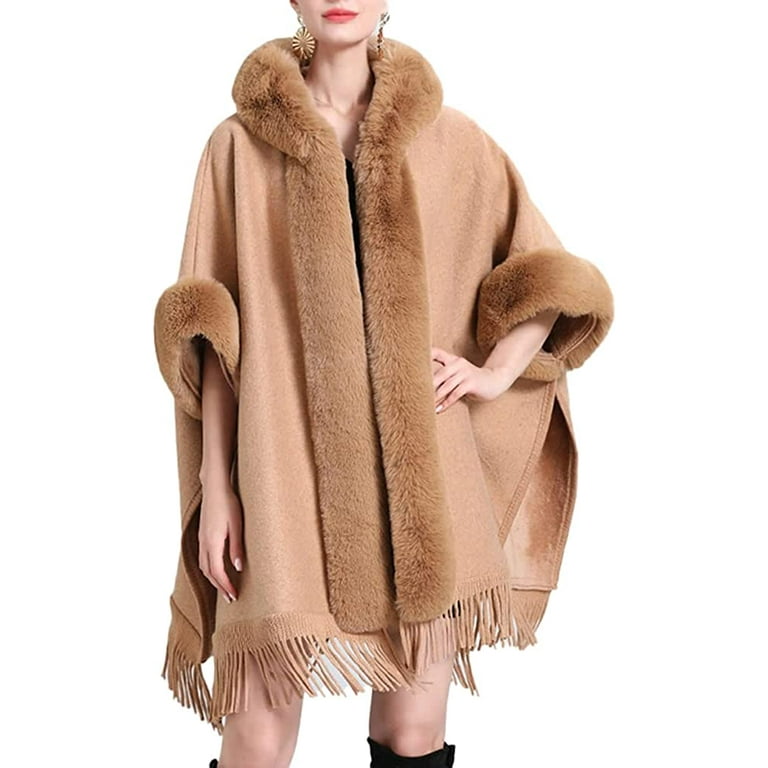 Ladies fur cape cheap