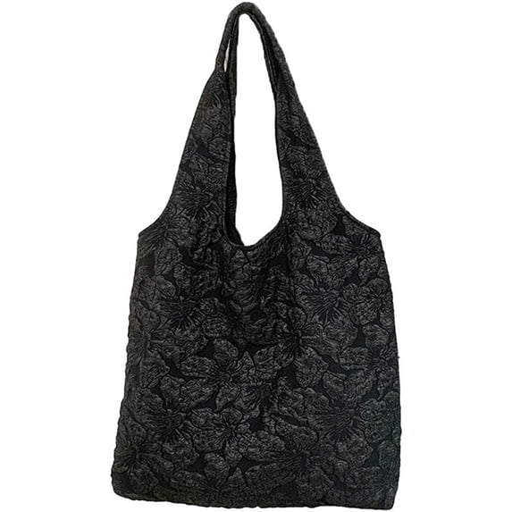 CoCopeaunt Women Girls Canvas Hobo Handbags Exquise Floral Fashion Shoulder Bag Large Lightweight Totes