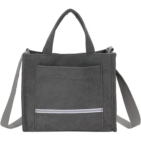 CoCopeaunt Women Girls Chic Corduroy Tote Bag Vintage Shoulder Bag Crossbody Bag Casual Shop Travel