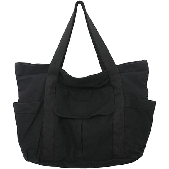 CoCopeaunt Women Girls Fashion Tote Hobo Bag Retro Canvas Shoulder Bag Purse Large Handbag