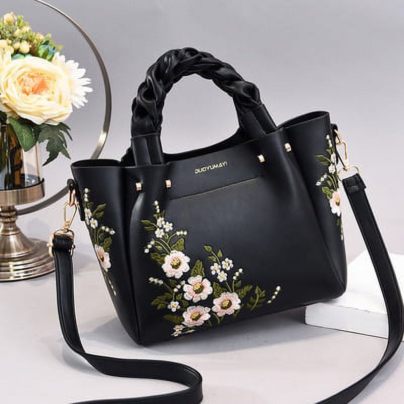 CoCopeaunt Luxury Handbags Women Bags Designer PU Leather Floral