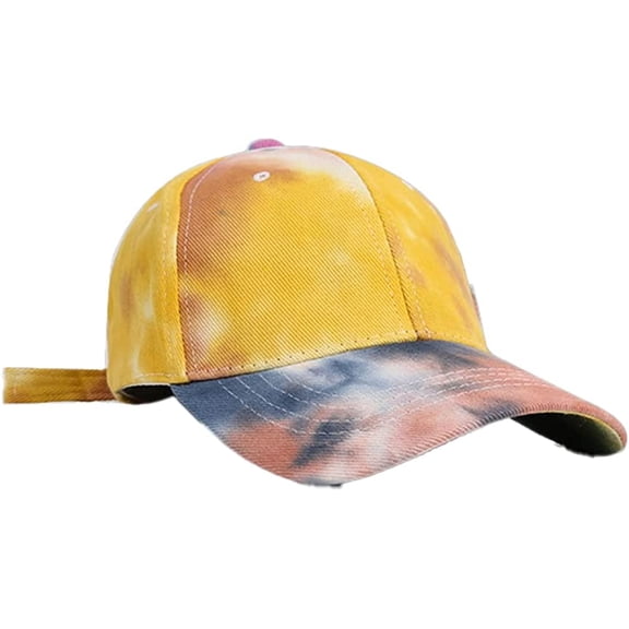 CoCopeaunt Women Men Fashion Meisai Baseball Cap Adjustable Soft Skullcap Casual Tie-dye Hats Summer Spring Outdoor