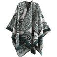 thumbnail image 1 of CoCopeaunt Women Patterned Shawl Wrapes Open Front Poncho Sweater Cardigan Blanket Warm Soft Scarf, 1 of 6