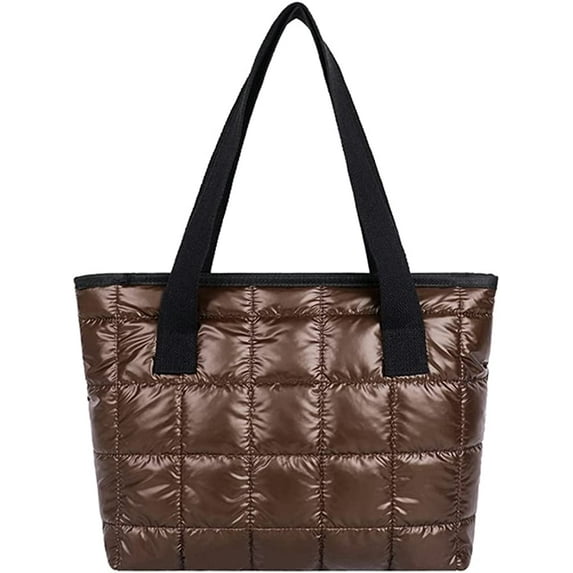 CoCopeaunt Women Retro Nylon Tote Hanbag Large Quilted Cotton Down Hobo Shoulder Bag Purse