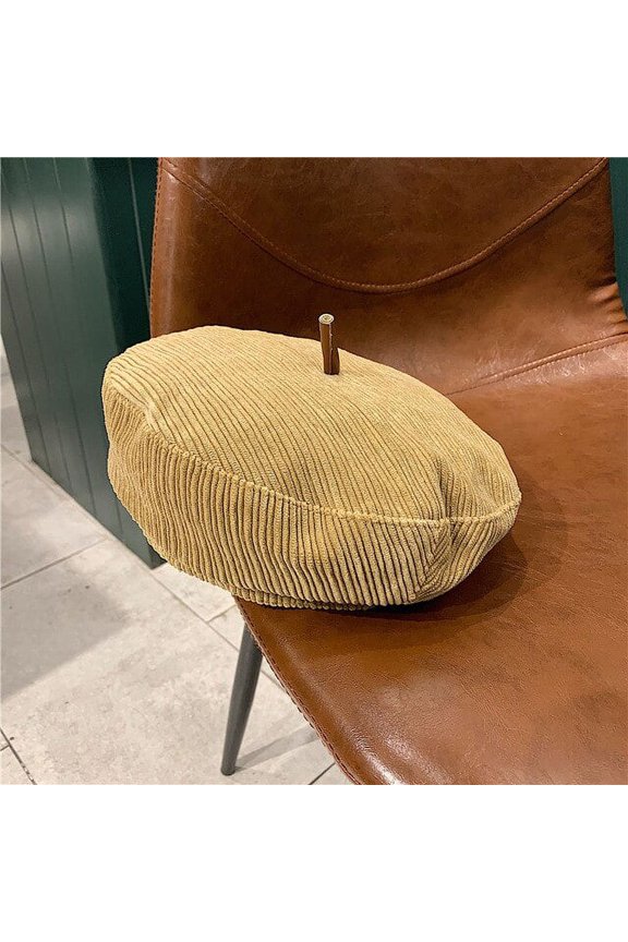 Women’S Autumn And Winter New Korean Version Of The Matching Hat Japanese Renaissance Corduroy Painter Cap Bud Cap