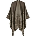 thumbnail image 1 of CoCopeaunt Women Shawl Wraps Poncho Soft Cardigan Sweaters Open Front Coat Winter Long Scarf Blanket, 1 of 6