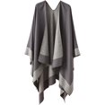 thumbnail image 1 of CoCopeaunt Women Shawl Wraps Poncho Wram Sweater Cardigan Cape Blanket Large Open Front Coat Scarf, 1 of 7
