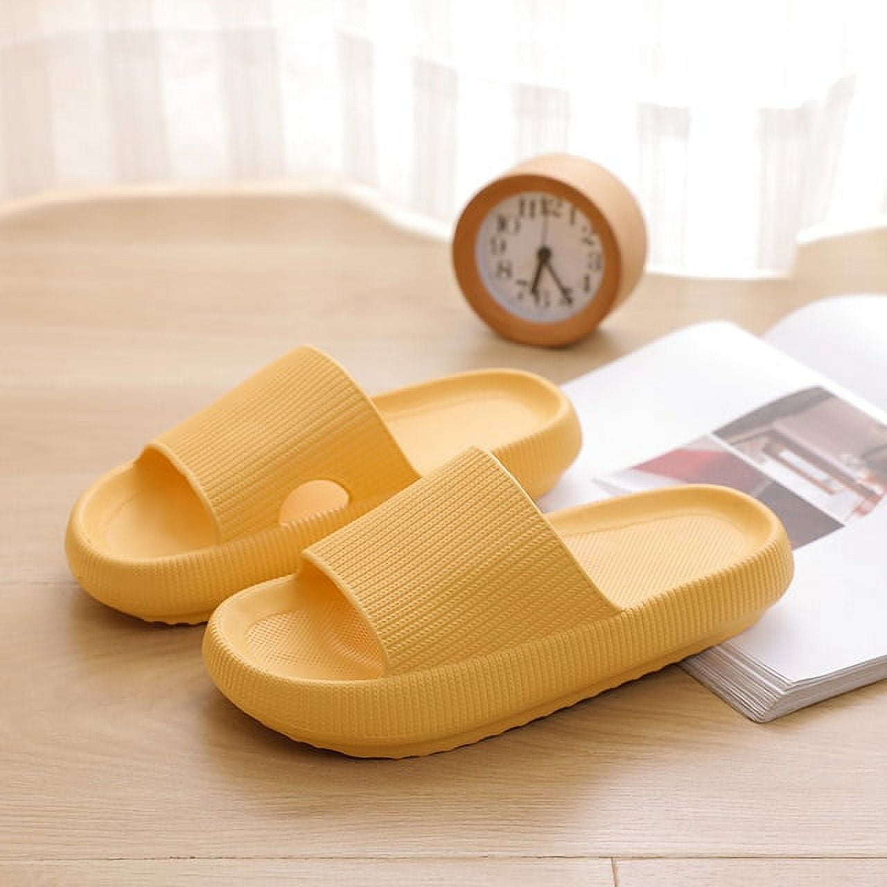 Men Shoes Eva Rubber Soft Ultralight Slippers Summer Home Slides