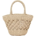thumbnail image 1 of CoCopeaunt Women Straw Woven Tote Bags Summer Beach Handmade Purse Weaving Vintage Bag Handbag, 1 of 5