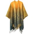 thumbnail image 1 of CoCopeaunt Women Tassel Shawl Wraps Open Front Poncho Winter Kintted Sweater Cardigan Blanket Cape, 1 of 4