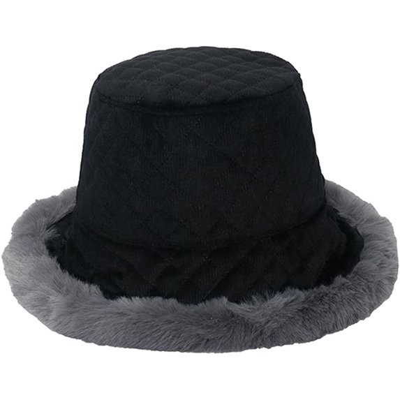 CoCopeaunt Women Thick Plush Bucket Hat Winter Fuzzy Casual Trendy Corduroy Fisherman Cap