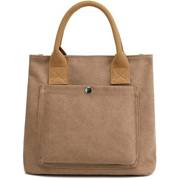 CoCopeaunt Women Trendy Large Tote Hobo Handbag Vintage Canvas Top Handle Bag Satchel