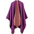 thumbnail image 1 of CoCopeaunt Women Warm Shawl Wraps Poncho Winter Open Front Cardigan Sweater Cape Coat Scarf, 1 of 4