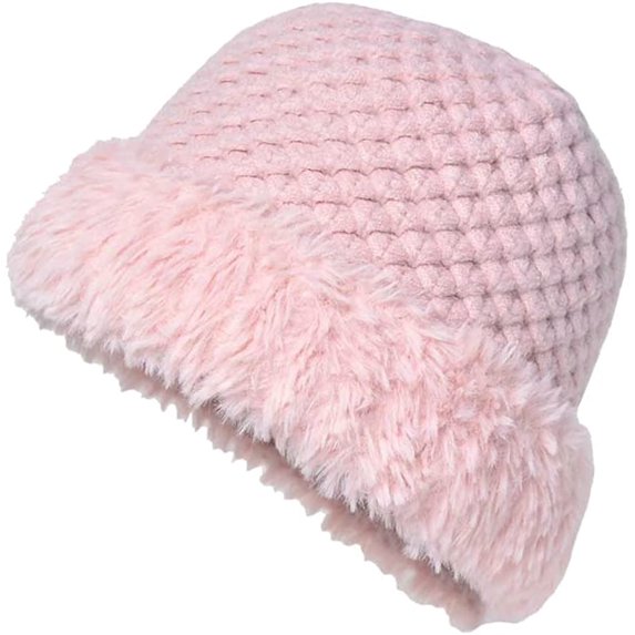 CoCopeaunt Women Winter Knit Beanie Hats Cozy Fleece Lined Soft Warm Students Bucket Hat