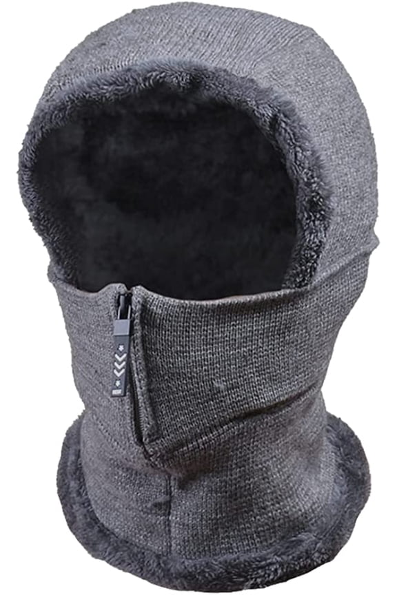 Women Winter One Piece Beanie Hats Cozy Fleece Lined Skull Cap Knit Soft Warm Outside Hat