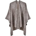 thumbnail image 1 of CoCopeaunt Women Winter Shawl Wraps Warm Poncho Open Front Sweater Coat Scarf Blanket, 1 of 2