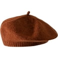 thumbnail image 1 of CoCopeaunt Women Wool Beret Hat French Style Winter Warm Knit Cap Artist Painter Hat, 1 of 4