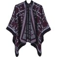 thumbnail image 1 of CoCopeaunt Women's Color Shawl Wraps Fashion Warm Poncho Cardigan Cape Open Front Sweater Coat Winter Blanket Scarf, 1 of 5