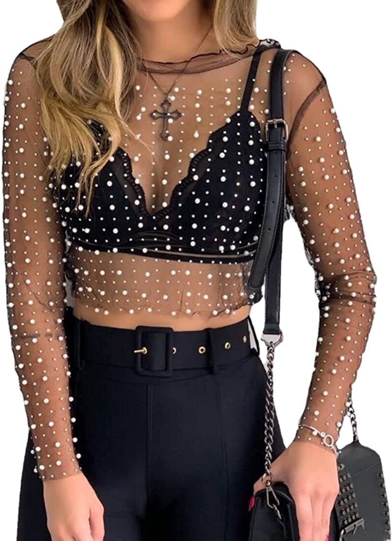 fishnet rhinestone top