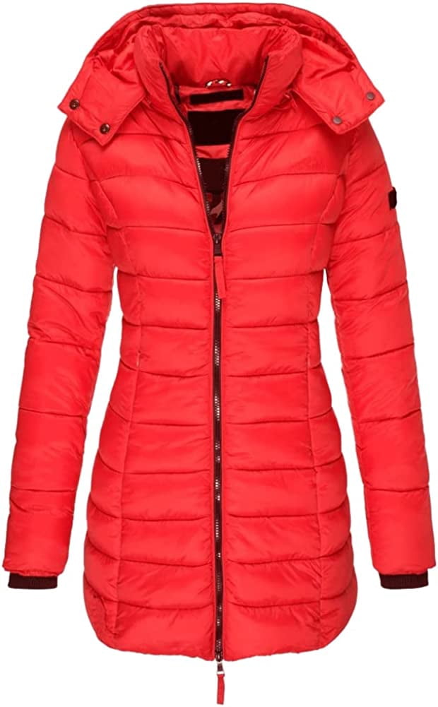CoCopeaunt Women's Warm Thicken Winter Down Coat Midlength Long Puffer