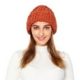 thumbnail image 1 of CoCopeaunt Womens Knit Cap Winter Warm Pure Color Curly Brim Coarse Wool Cap European-American Style, 1 of 6