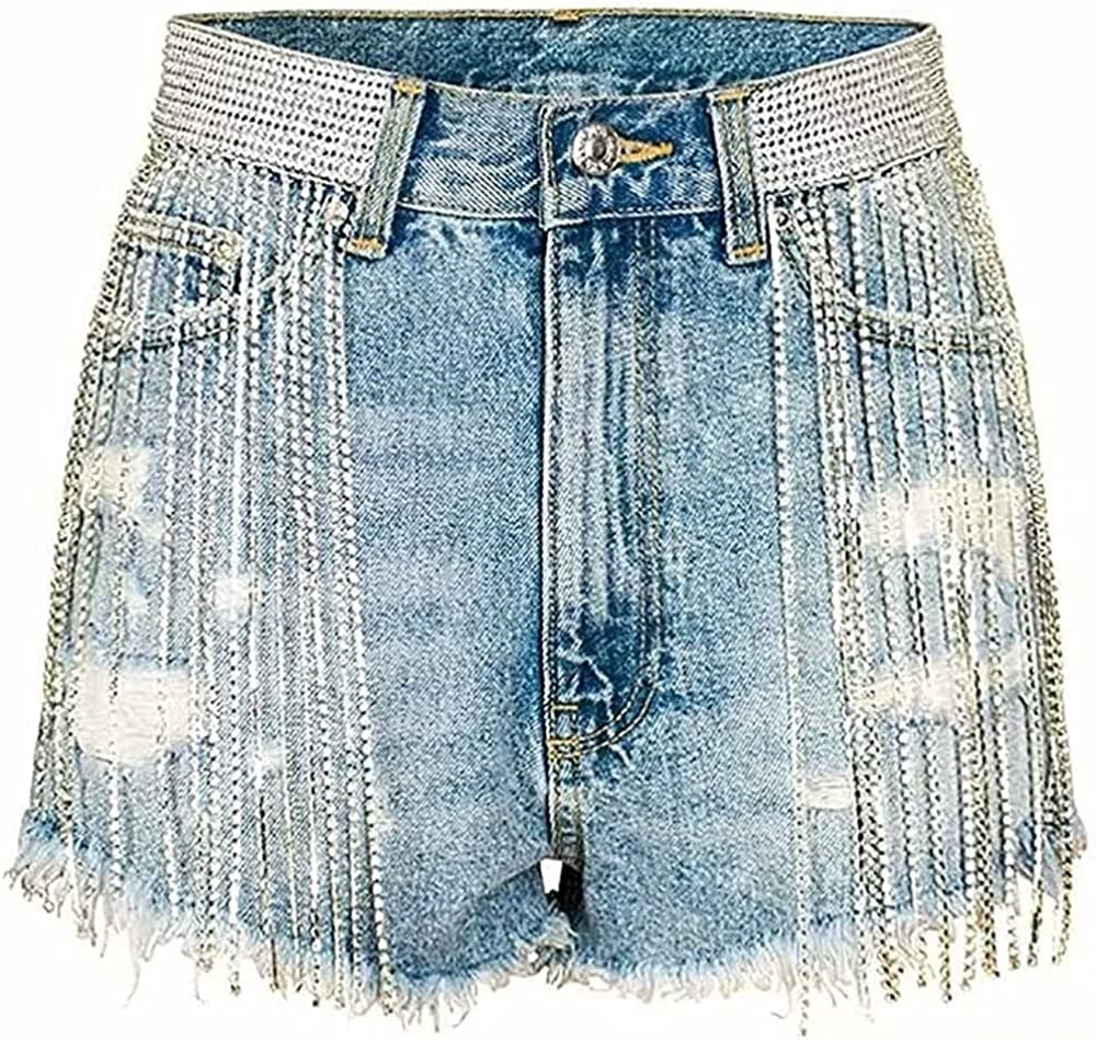 Denim shorts deals with diamonds