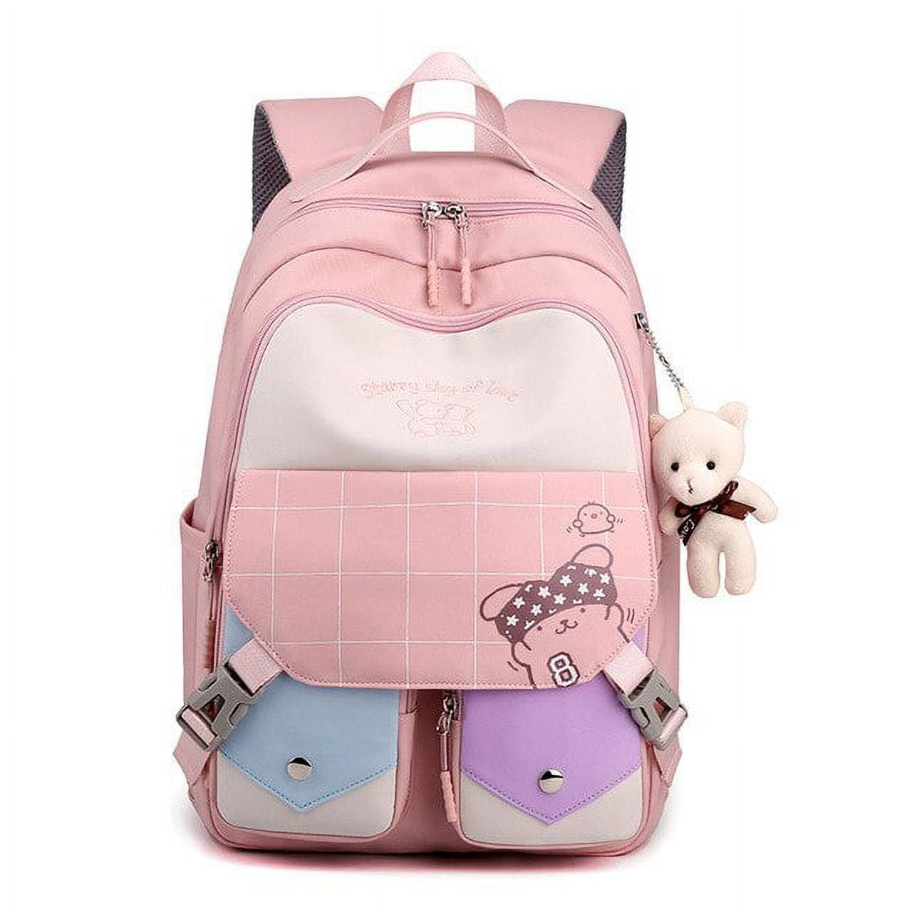 Teens School Backpack Kawaii Cute Bear College Travel Casual Bag for Girls  Women