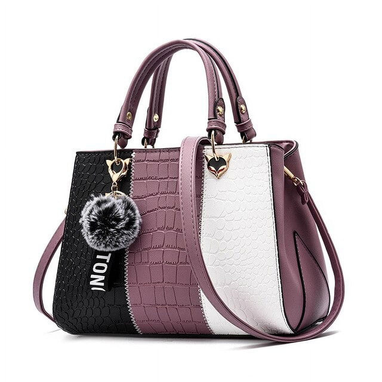 Tri top color handbags
