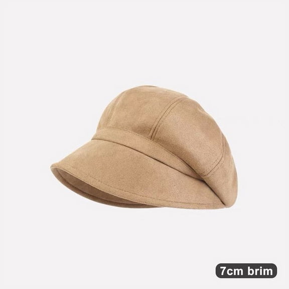 CoCopeaunts Autumn Winter Suede Hats for Women Solid Plain Octagonal Cap Men Ladies Casual Newsboy Hat Winter Beret Hats Female Painter Caps