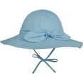 thumbnail image 1 of CoCopeaunts Baby Bucket Hat for Girls Bow Decorate Summer UV Protection Outdoor Headwear Basin Hat for Boy with Chin Strap, 1 of 8