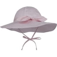 thumbnail image 1 of CoCopeaunts Baby Bucket Hat for Girls Bow Decorate Summer UV Protection Outdoor Headwear Basin Hat for Boy with Chin Strap, 1 of 8
