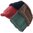 thumbnail image 1 of CoCopeaunts Beanie Hat for Women Cute Contrast Color Stitching Hand-Knitted Bucket Hats Autumn Winter Warm Skullies Caps, 1 of 8