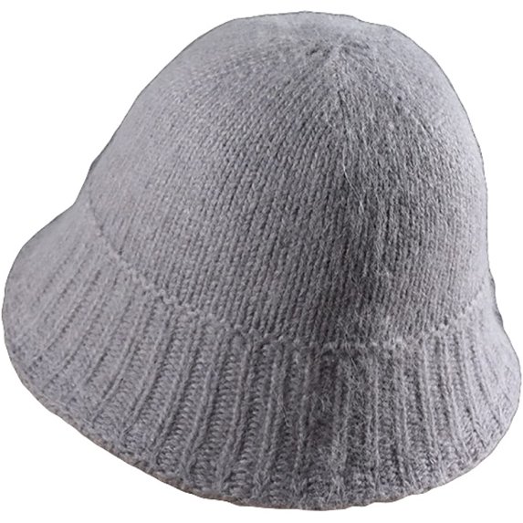 CoCopeaunts Beanie Hat for Women Winter Warm Plush Bucket Hat Solid Color Knit Hip Hop Casual Elastic Foldable Mens Skull Cap