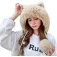 thumbnail image 1 of CoCopeaunts Beanie Hats for Women Winter Hat Beanie Knit Skull Cap Plush Warm Cute Cat Beanies Hat Winter Beanies Hat, 1 of 2