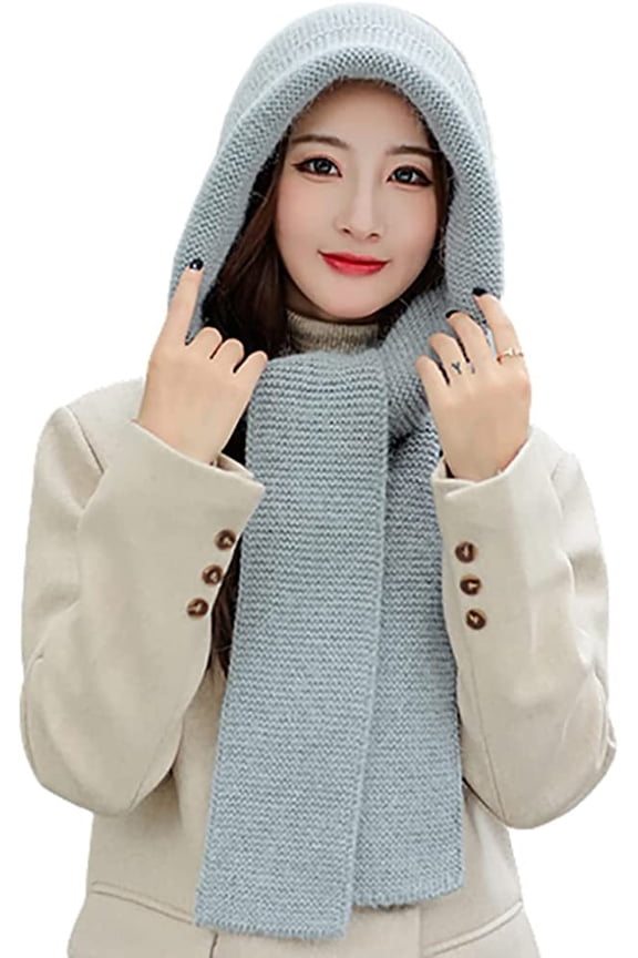 Beanie Hats for Women Winter Hat Hat Hat Scarf Set Outdoor Warm Knit Skull Cap Plush Warm Winter Beanies Hat