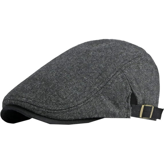 CoCopeaunts Beret Hat Male Female Autumn Winter Hat Adjust Flat Ivy Cap Striped Artist Painter Beret Hat Newsboy Cap