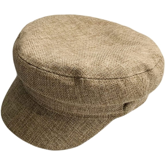 CoCopeaunts Beret Hat Vintage Men Women Cap Spring Autumn Linen Flat Newsboy Cap Artist Painter Sailor Hat Casual Berets