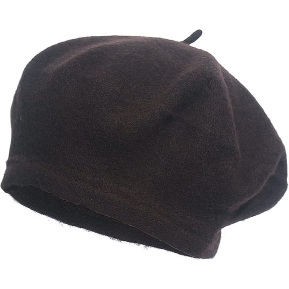CoCopeaunts Beret Hat Winter French Hat Girls Solid Color Fashion Thin Autumn Spring Beret Hats for Women Men Felt Berets