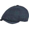 thumbnail image 1 of CoCopeaunts Beret Hats for Men 6 Panels Octagonal Newsboy Cap Retro Plaid Artist Painter Beret Hat Ivy Cap Autumn Winter Hat, 1 of 7