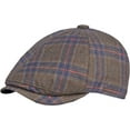 thumbnail image 1 of CoCopeaunts Beret Hats for Men 6 Panels Octagonal Newsboy Cap Retro Plaid Artist Painter Beret Hat Ivy Cap Autumn Winter Hat, 1 of 7