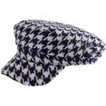 thumbnail image 1 of CoCopeaunts Beret Hats for Women Autumn Winter Hat Lattice Flat Top Men Wide Brim Newsboy Cap Female Keep Warm Military Cap, 1 of 7