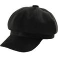 thumbnail image 1 of CoCopeaunts Beret Hats for Women French Designer Hat Autumn Winter Fashion Wool Solid Color Newsboy Cap Female Octagonal Hat, 1 of 7