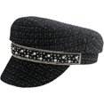 thumbnail image 1 of CoCopeaunts Beret Hats for Women Solid Pearl Lady Octagonal Hat Women Leisure Baseball Cap Plain Newsboy Cap Ladies Painter Cap, 1 of 7