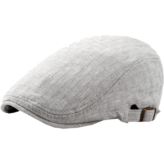 CoCopeaunts Beret Hats for Women Spring Summer Cap Unisex Adjustable Newsboy Hat Ivy Flat Cap Male Female Cotton Linen Beret Hat