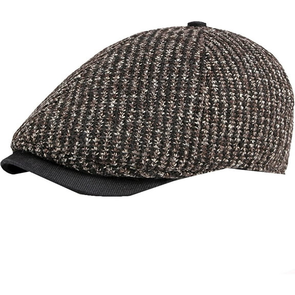 CoCopeaunts Berets Autumn Winter Hat Men Women 6 Panels Ivy Octagonal Newsboy Cap Artist Painter Hat Retro Knitted Hat