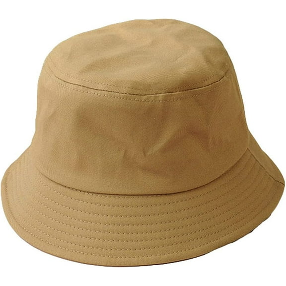 CoCopeaunts Black Bucket Hat Men Summer Sunscreen Cotton Women Pure Color Beach Cap Outdoor Lightweight Foldable Fisherman Hat