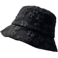 thumbnail image 1 of CoCopeaunts Black Bucket Hat for Women Floral Design Leisure Sweet Ladies Bucket Cap Female Summer Holiday Travel Basin Hat, 1 of 8
