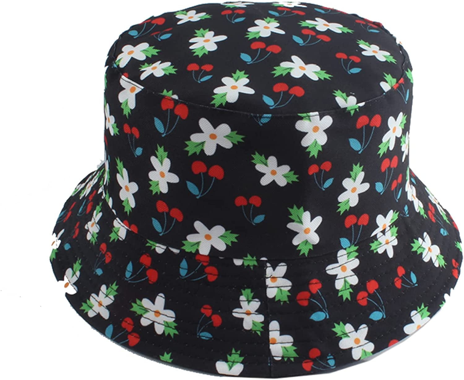 CoCopeaunts Bucket Hat Cotton Double-Side-Wear Reversible Sun Cap for Women  Summer Travel Beach Packable Men Fisherman Hat 