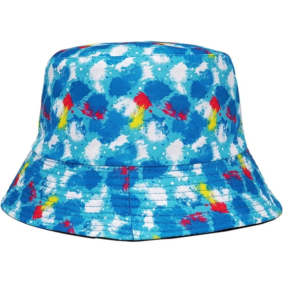 CoCopeaunts Bucket Hat Reversible Panama Sun Hats Men Women Summer Graffiti Hip Hop Outdoor Fisherman Caps